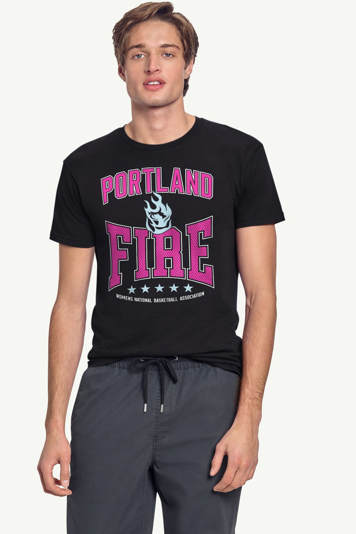 MENS WNBA PORTLAND FIRE CENTER SQUEEZE T SHIRT