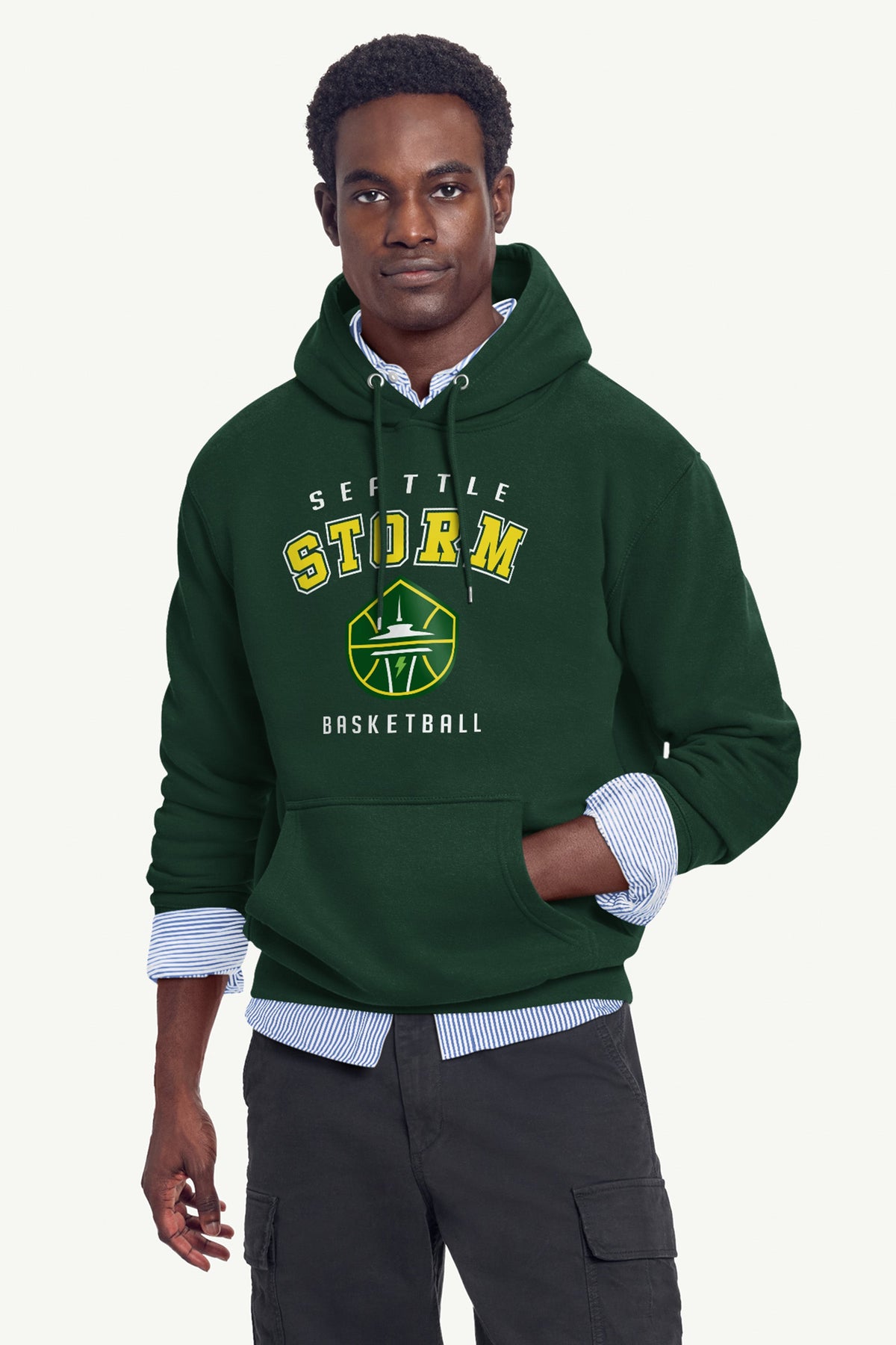 MENS SEATTLE STORM LOGO HOODIE