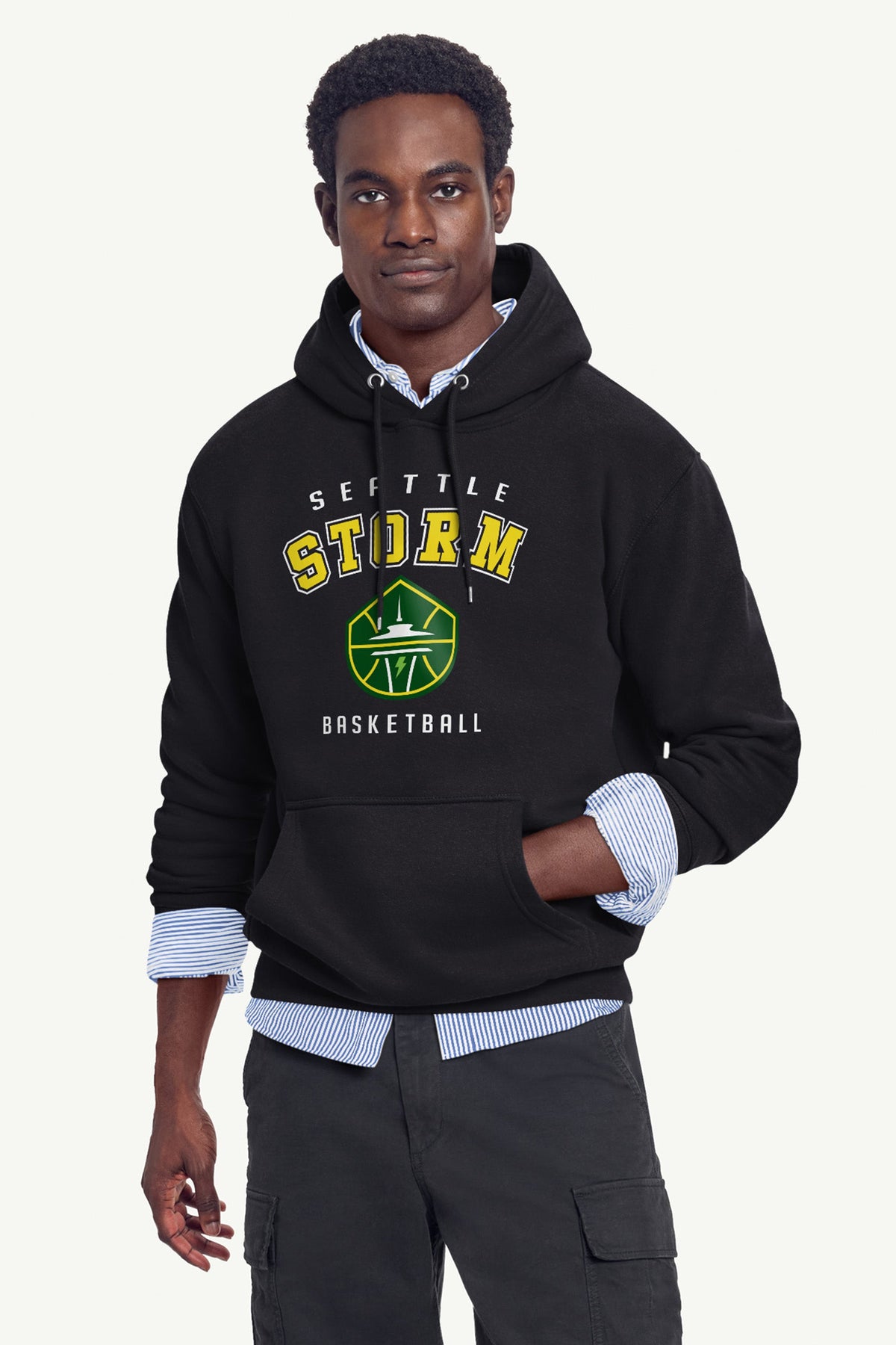 MENS SEATTLE STORM LOGO HOODIE