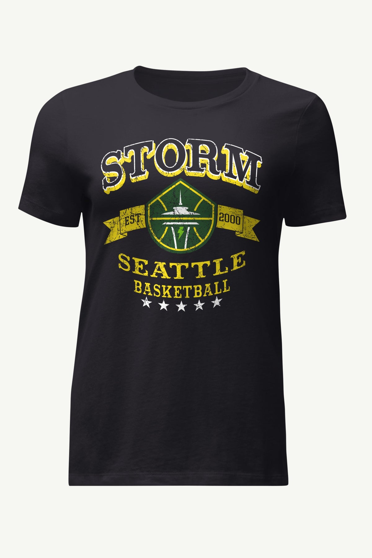 WOMENS WNBA SEATTLE STORM BLEACHERS & BANNER T SHIRT