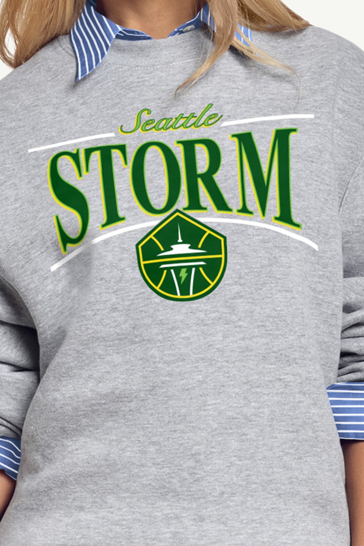 WOMENS WNBA SEATTLE STORM ARCH SWEATSHIRT