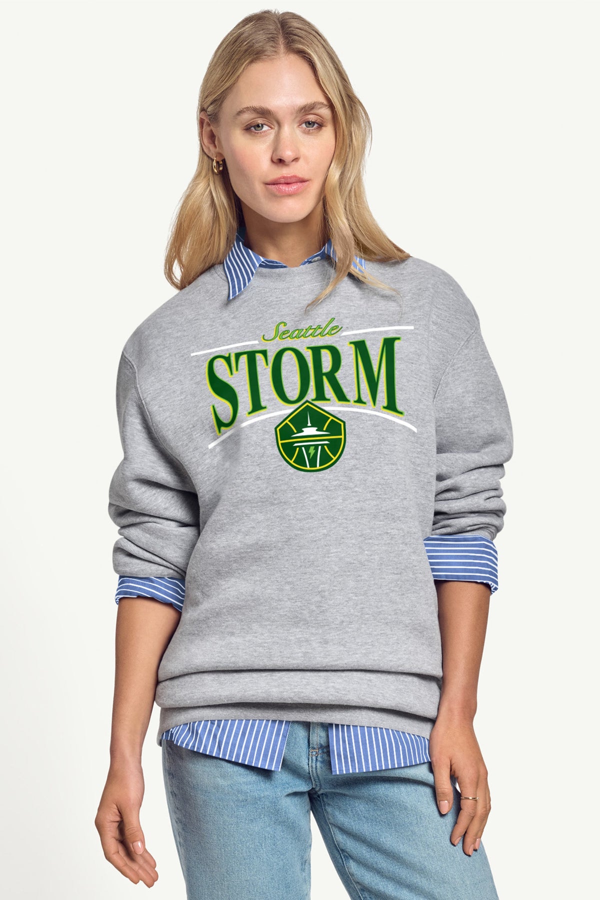 WOMENS WNBA SEATTLE STORM ARCH SWEATSHIRT