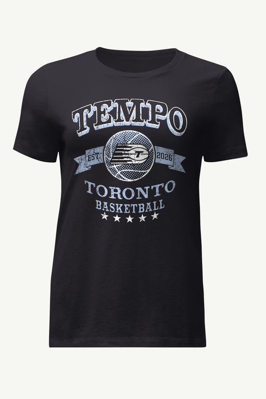 WOMENS WNBA TORONTO TEMPO BLEACHERS & BANNER T SHIRT