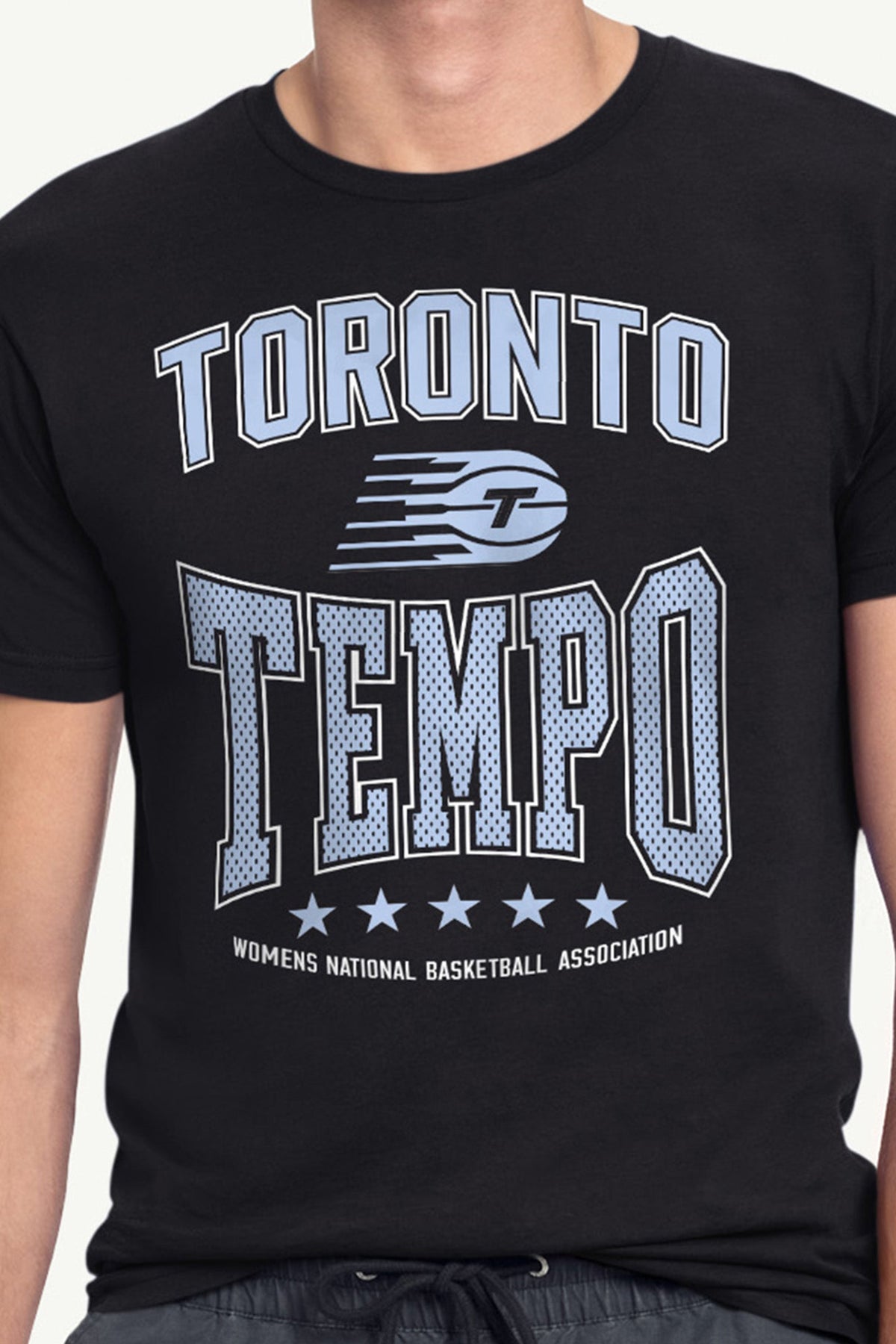 MENS WNBA TORONTO TEMPO CENTER SQUEEZE T SHIRT
