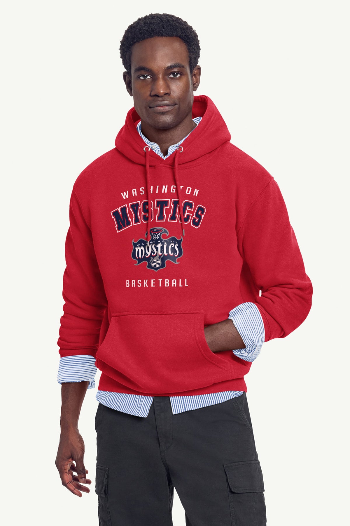 MENS WASHINGTON MYSTICS LOGO HOODIE