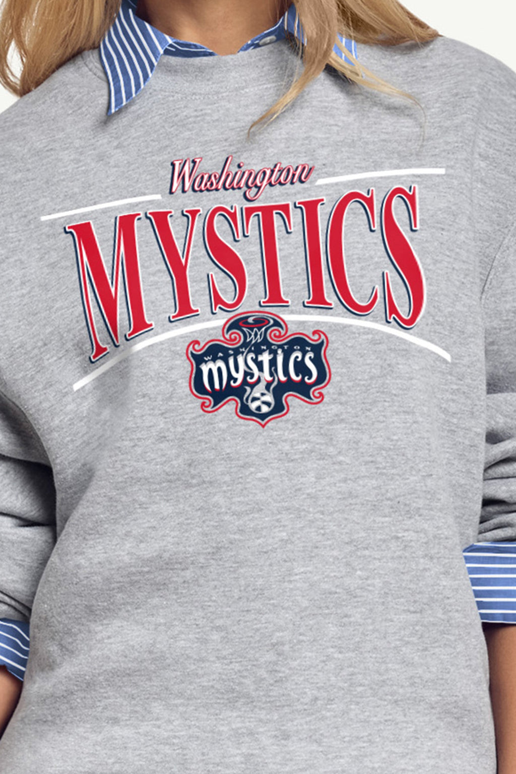 WOMENS WNBA WASHINGTON MYSTICS ARCH SWEATSHIRT
