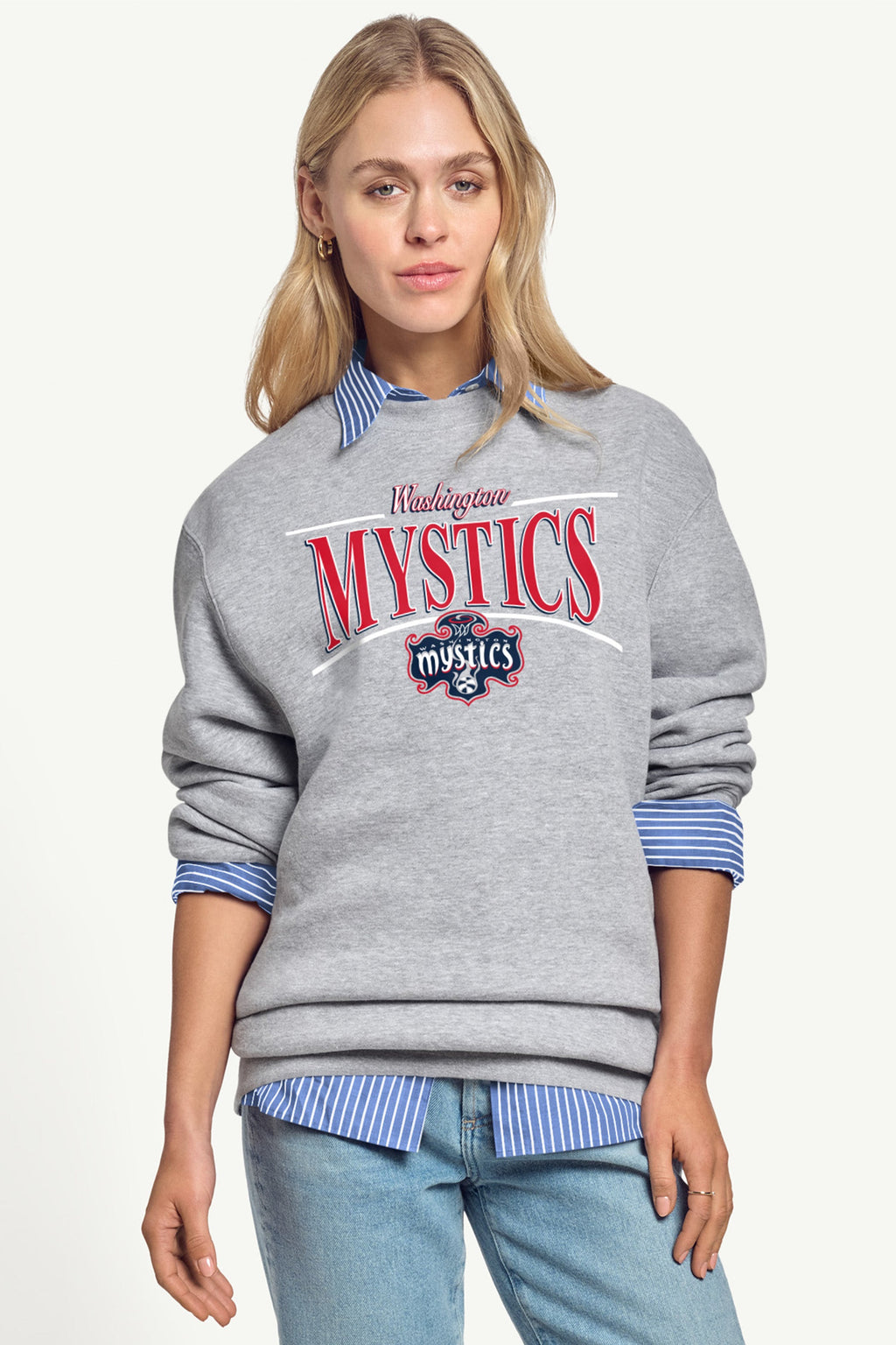 WOMENS WNBA WASHINGTON MYSTICS ARCH SWEATSHIRT