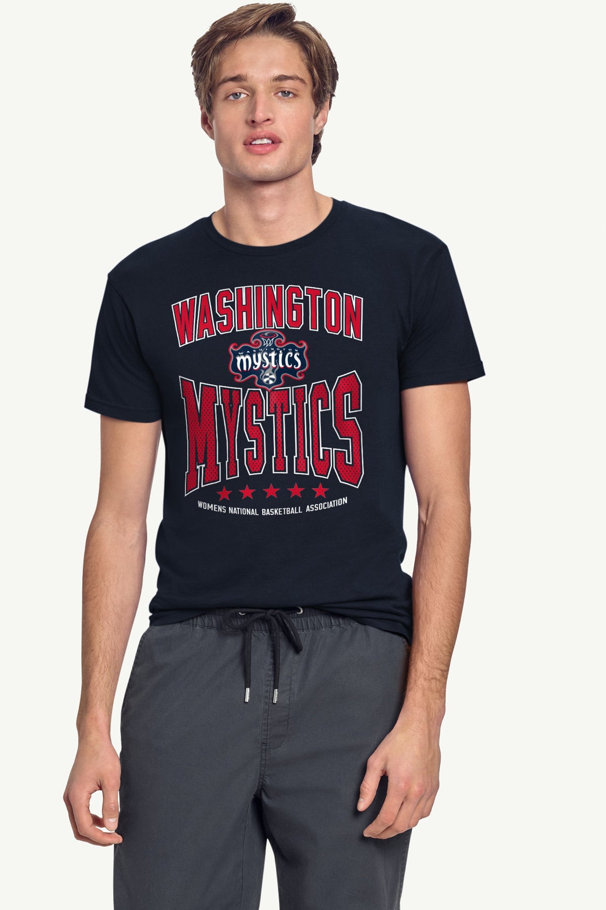 MENS WNBA WASHINGTON MYSTICS CENTER SQUEEZE T SHIRT