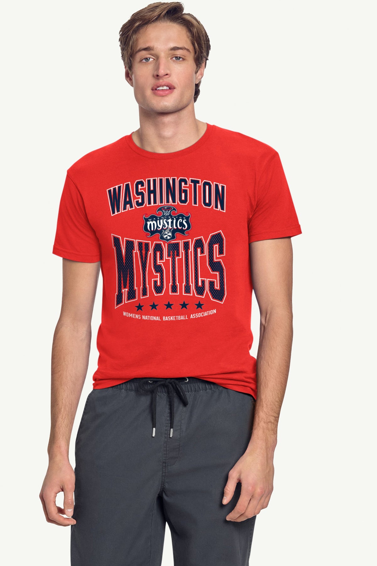 MENS WNBA WASHINGTON MYSTICS CENTER SQUEEZE T SHIRT