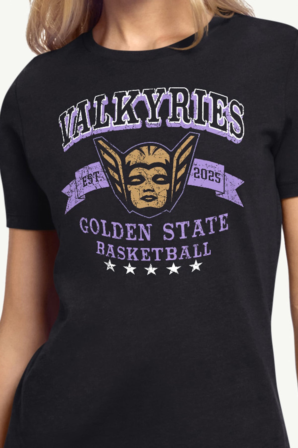 WOMENS WNBA GOLDEN STATE VALKYRIES BLEACHERS & BANNER T SHIRT