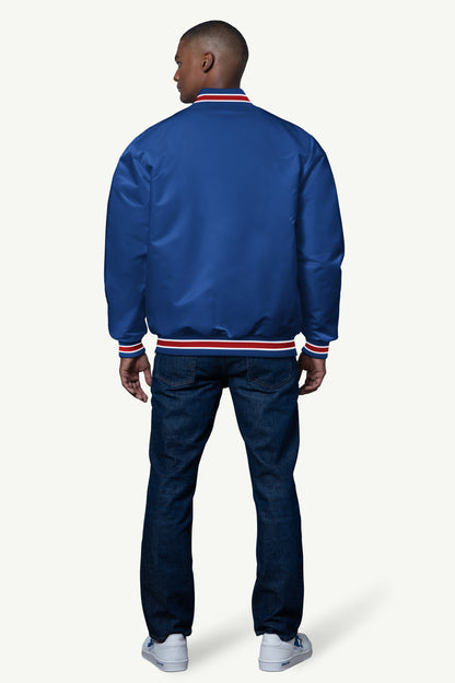 MENS CHICAGO CUBS SATIN VARSITY JACKET