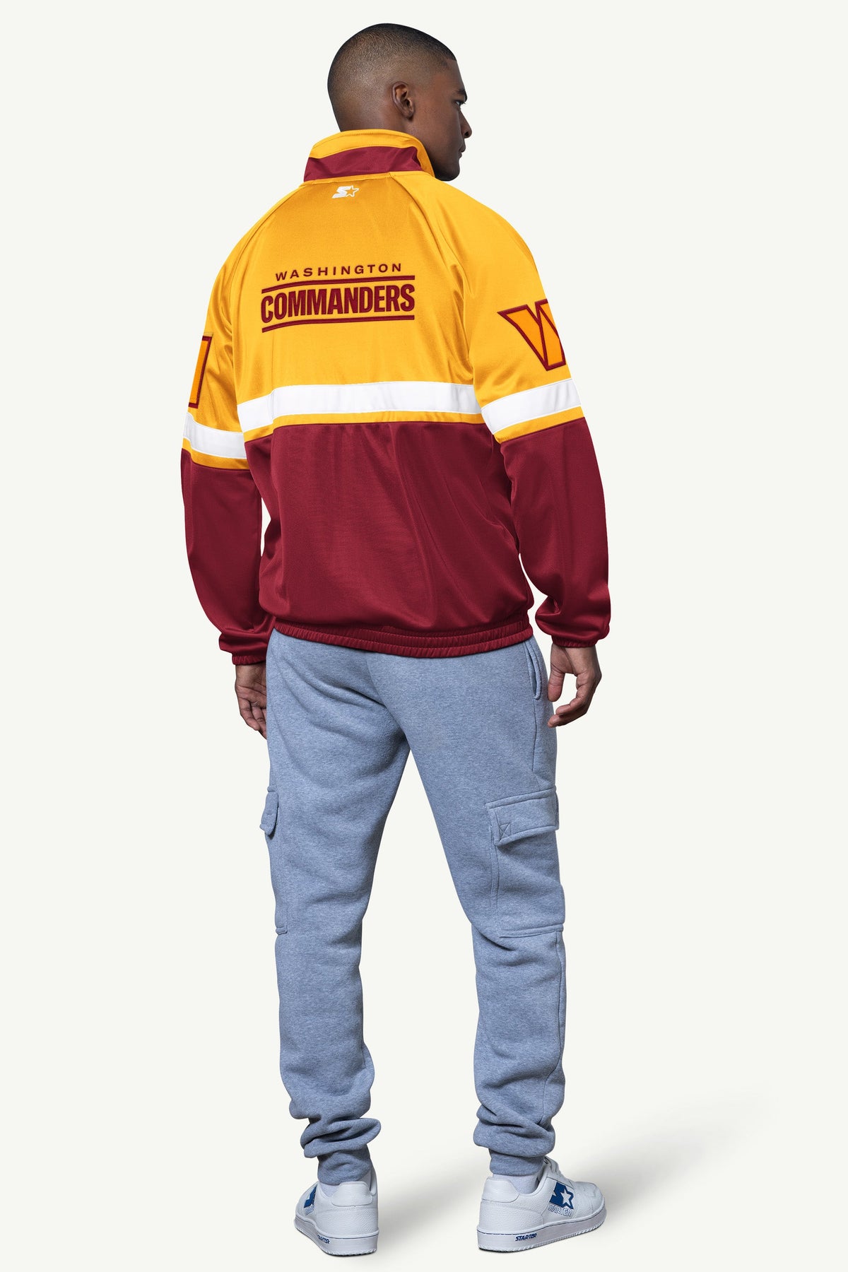 MENS WASHINGTON COMMANDERS VETERAN TRACK JACKET