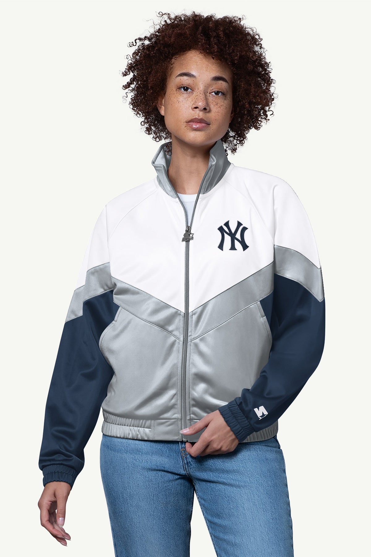 WOMENS NEW YORK YANKEES TEAMWORK TRACK JACKET