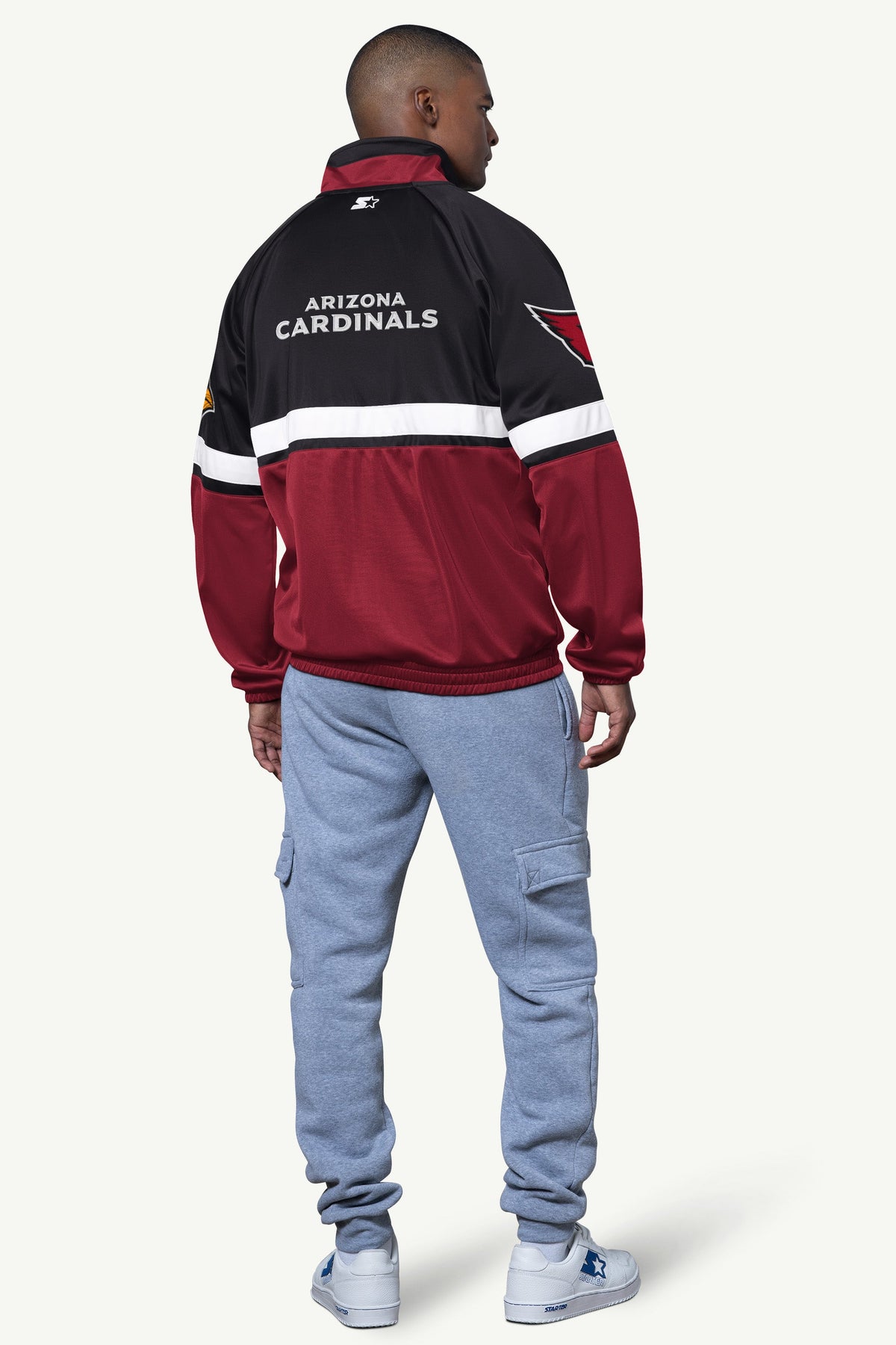 MENS ARIZONA CARDINALS VETERAN TRACK JACKET