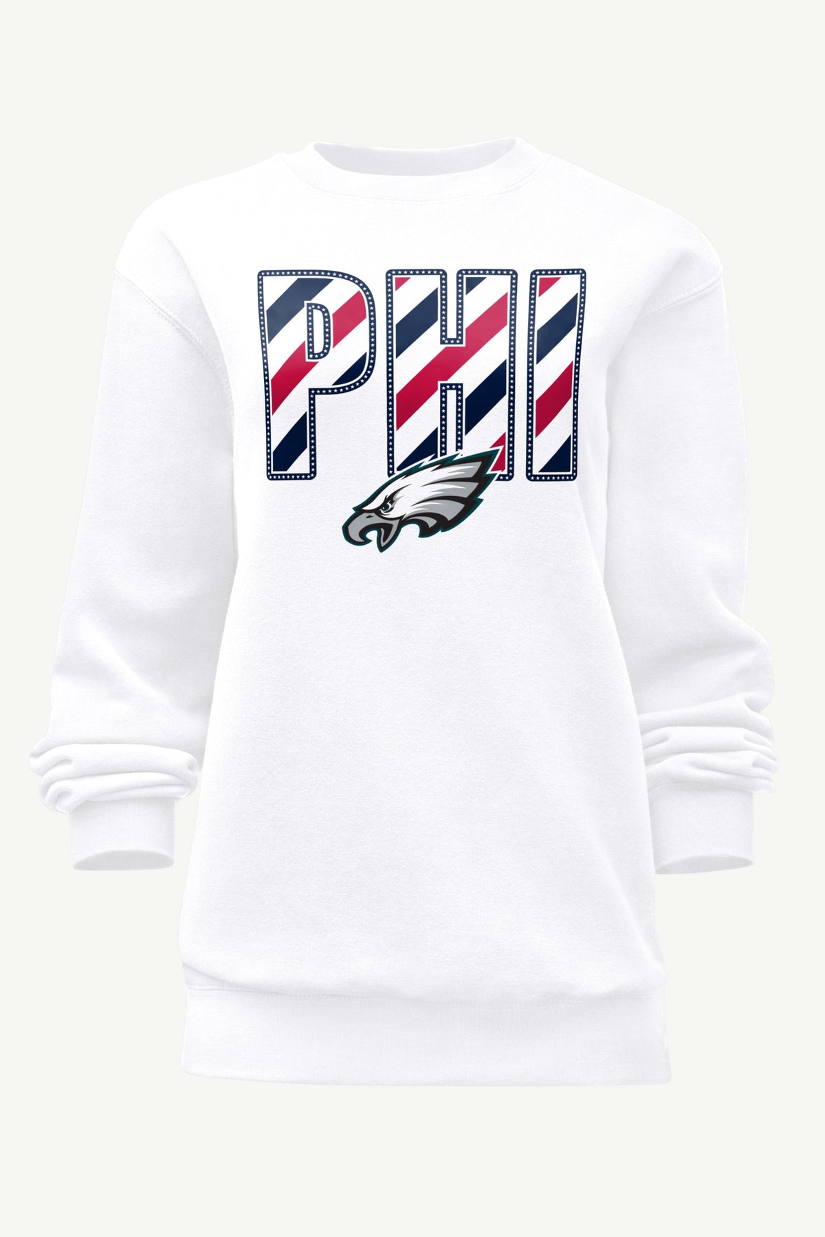 WOMENS PHILADELPHIA EAGLES STARS AND STRIPES SWEATSHIRT