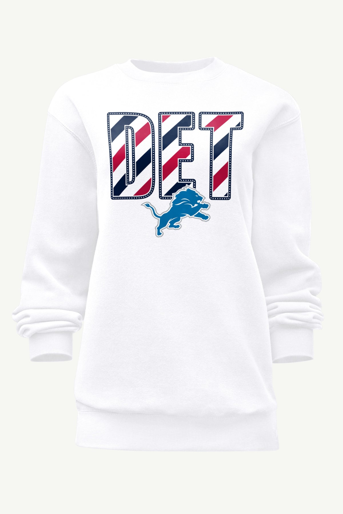 WOMENS DETROIT LIONS STARS AND STRIPES SWEATSHIRT