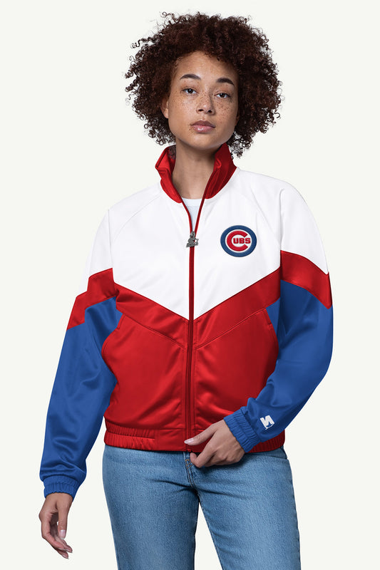 WOMENS CHICAGO CUBS TEAMWORK TRACK JACKET