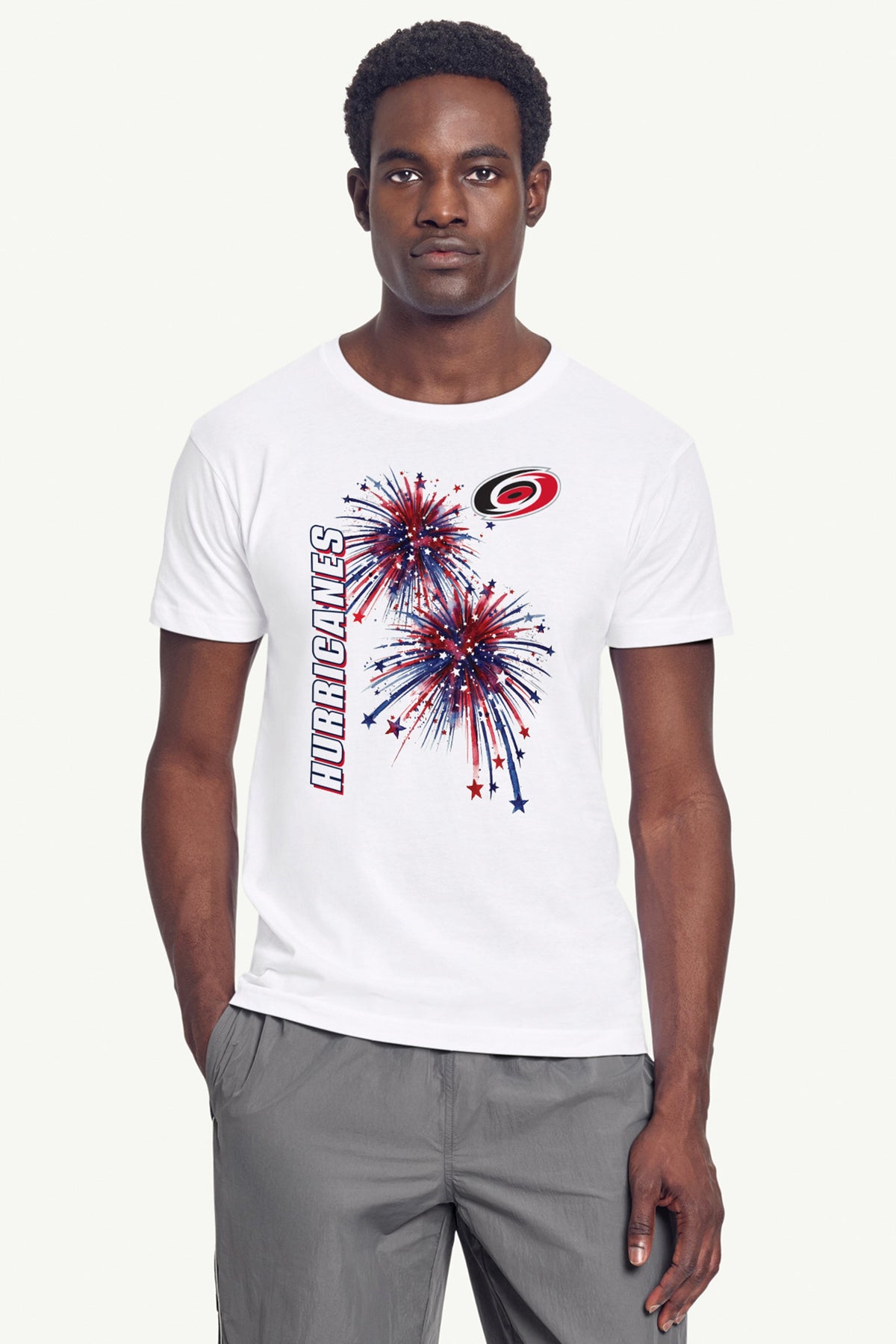 MENS CAROLINA HURRICANES AMERICAN SPARKS SHORT SLEEVE T SHIRT