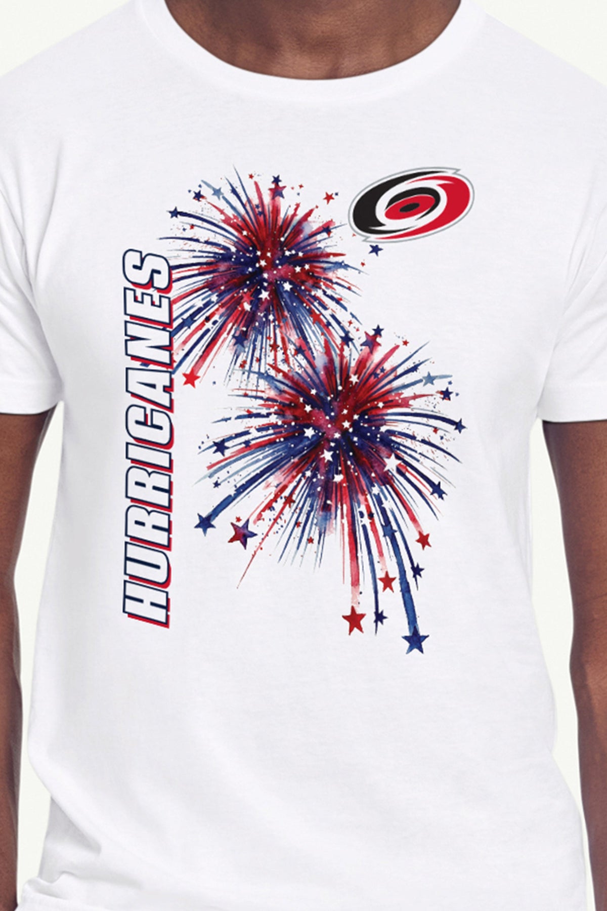 MENS CAROLINA HURRICANES AMERICAN SPARKS SHORT SLEEVE T SHIRT