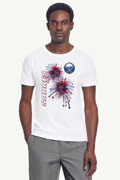 MENS BUFFALO SABRES AMERICAN SPARKS SHORT SLEEVE T SHIRT