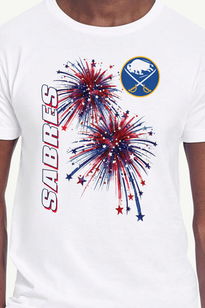 MENS BUFFALO SABRES AMERICAN SPARKS SHORT SLEEVE T SHIRT