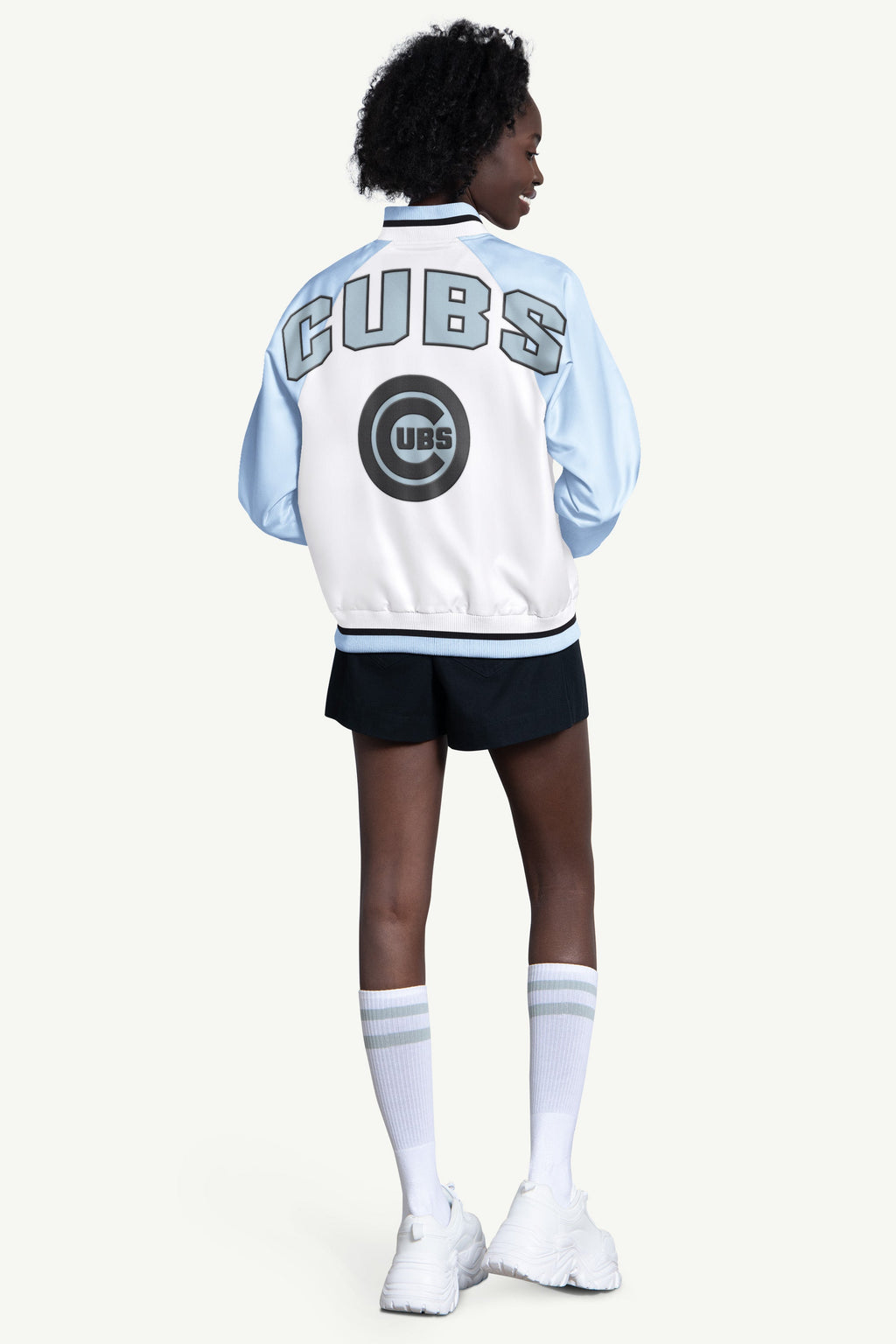 WOMENS CHICAGO CUBS BLITZ VARSITY JACKET