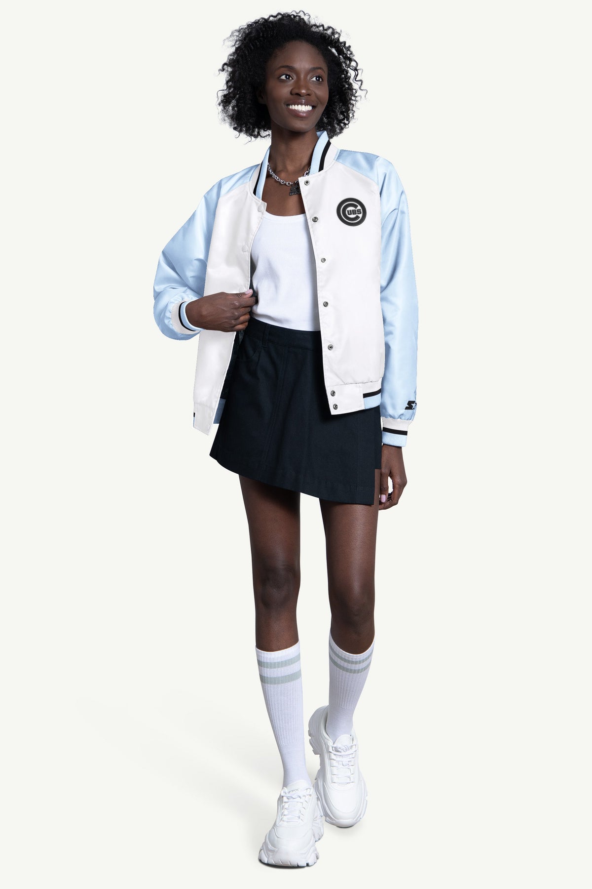 WOMENS CHICAGO CUBS BLITZ VARSITY JACKET