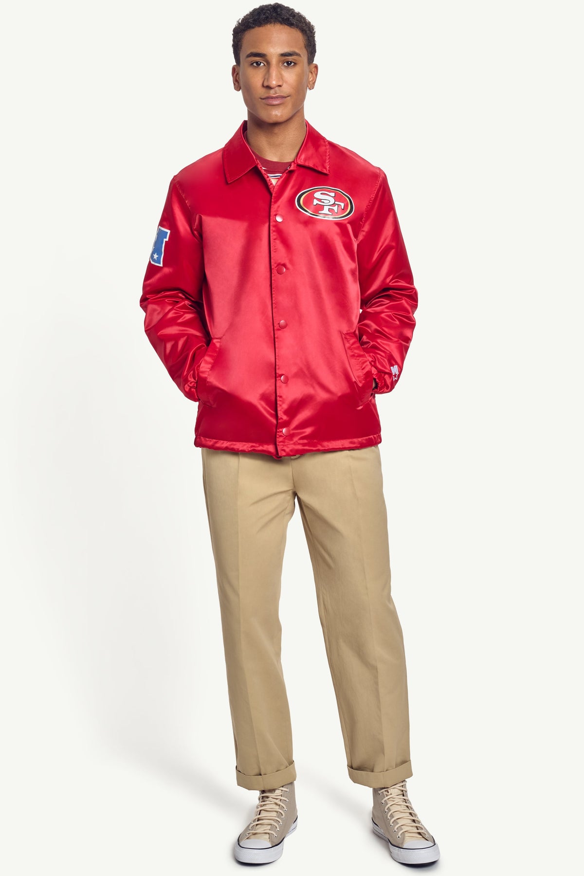 MENS SAN FRANCISCO 49ERS COACHES JACKET