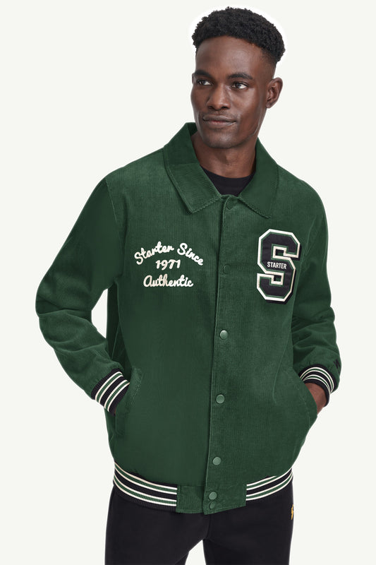 MENS STARTER CORDUROY VARSITY JACKET