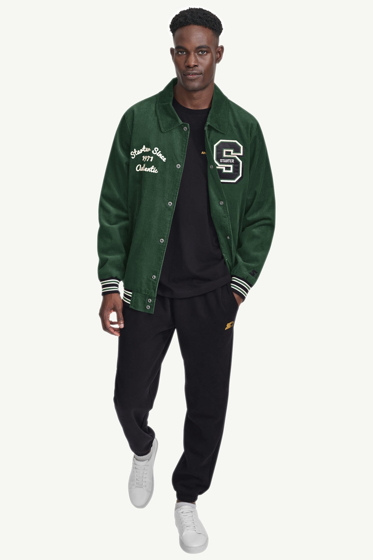 MENS STARTER CORDUROY VARSITY JACKET