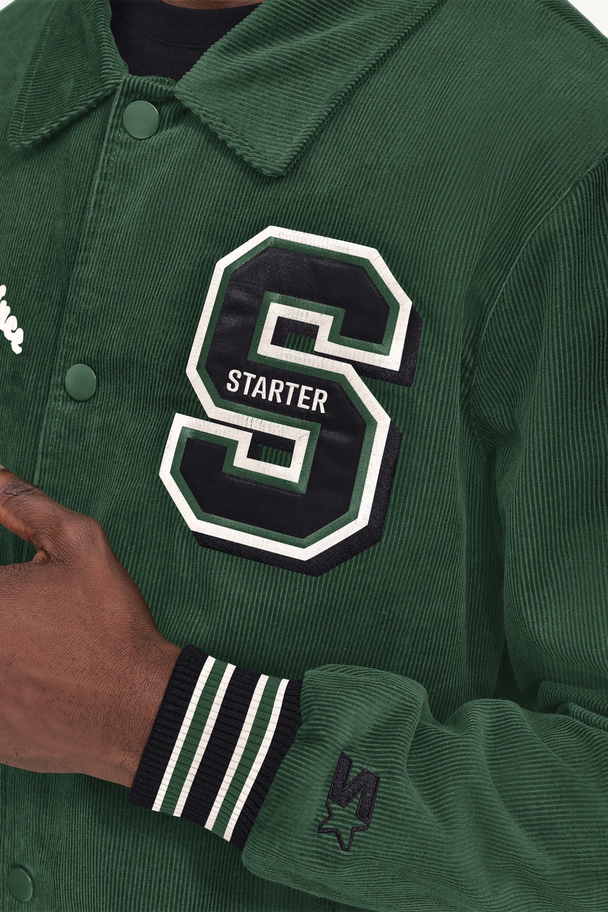 MENS STARTER CORDUROY VARSITY JACKET