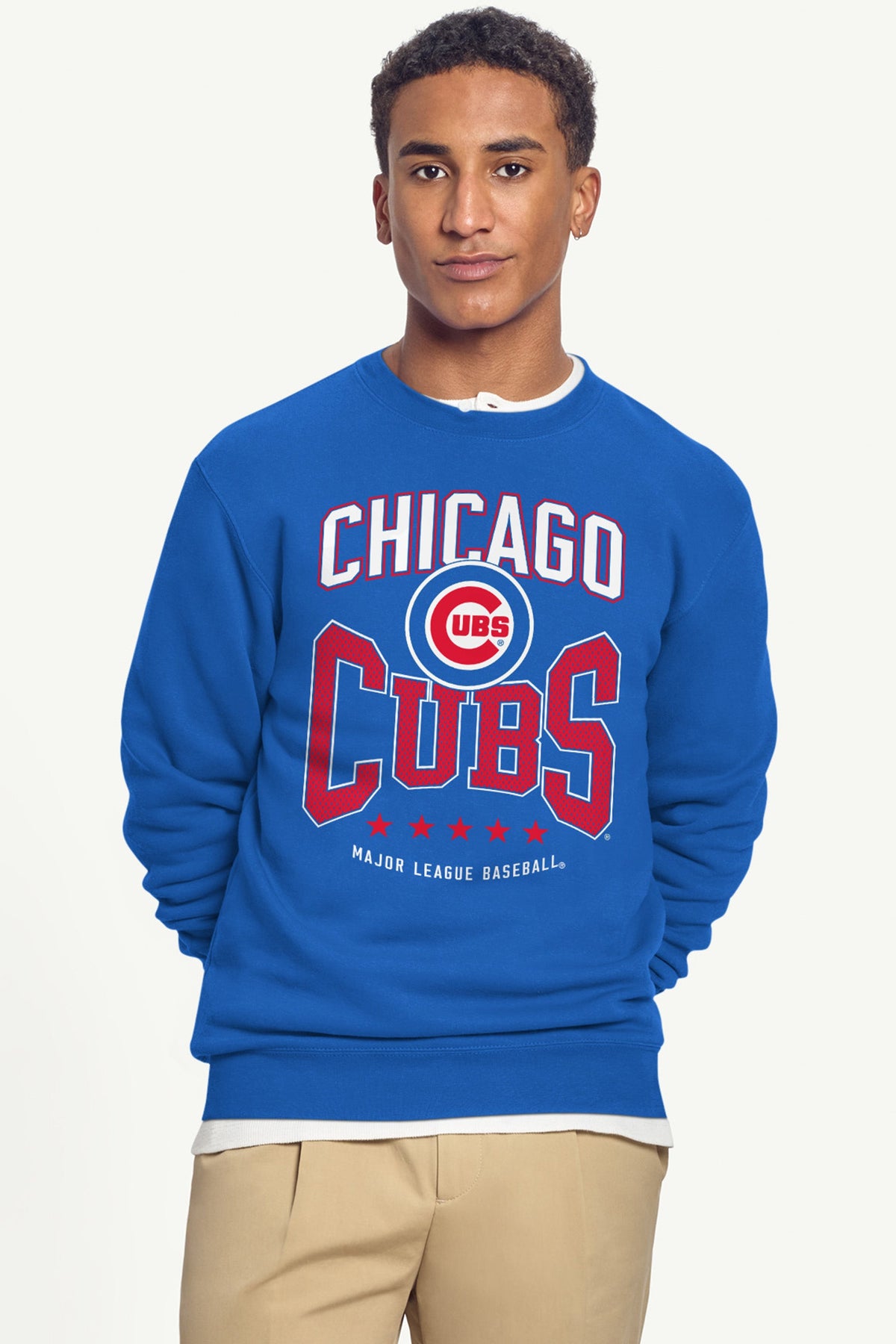 MENS CHICAGO CUBS CENTER SQUEEZE SWEATSHIRT