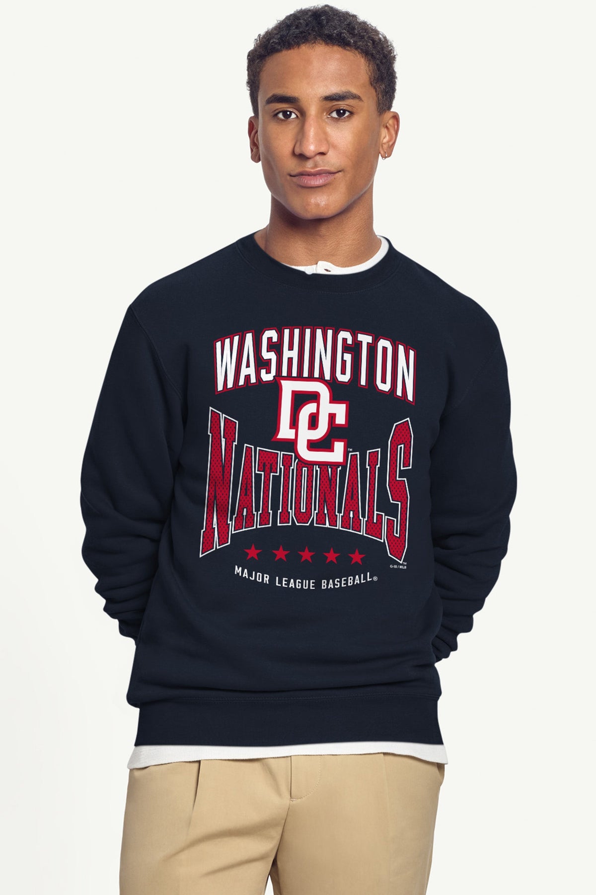 MENS WASHINGTON NATIONALS CENTER SQUEEZE SWEATSHIRT