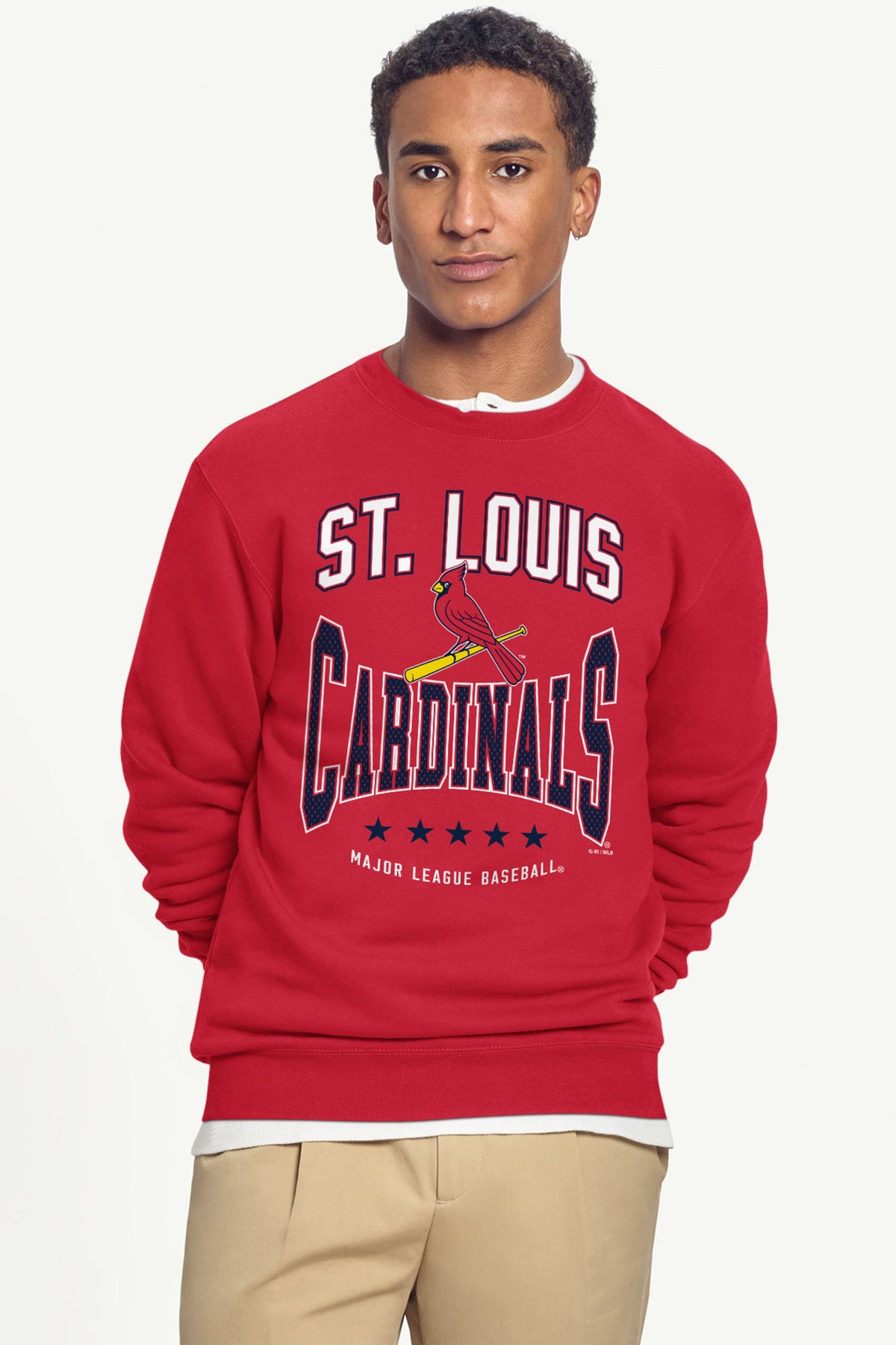MENS ST. LOUIS CARDINALS CENTER SQUEEZE SWEATSHIRT