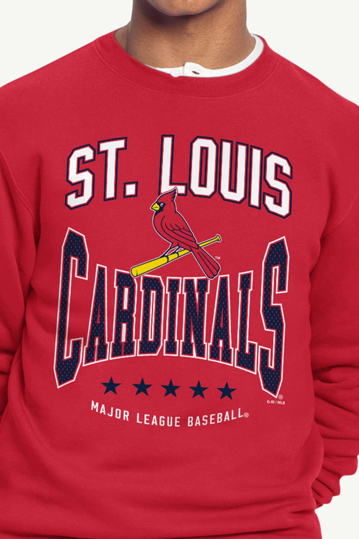 MENS ST. LOUIS CARDINALS CENTER SQUEEZE SWEATSHIRT