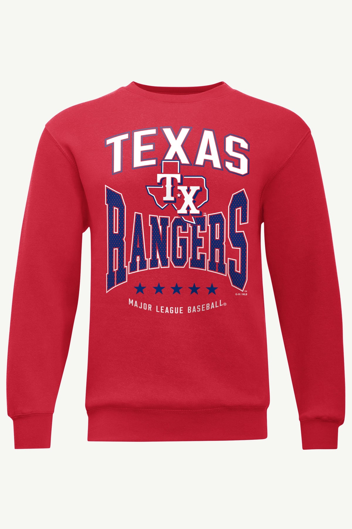 MENS TEXAS RANGERS CENTER SQUEEZE SWEATSHIRT
