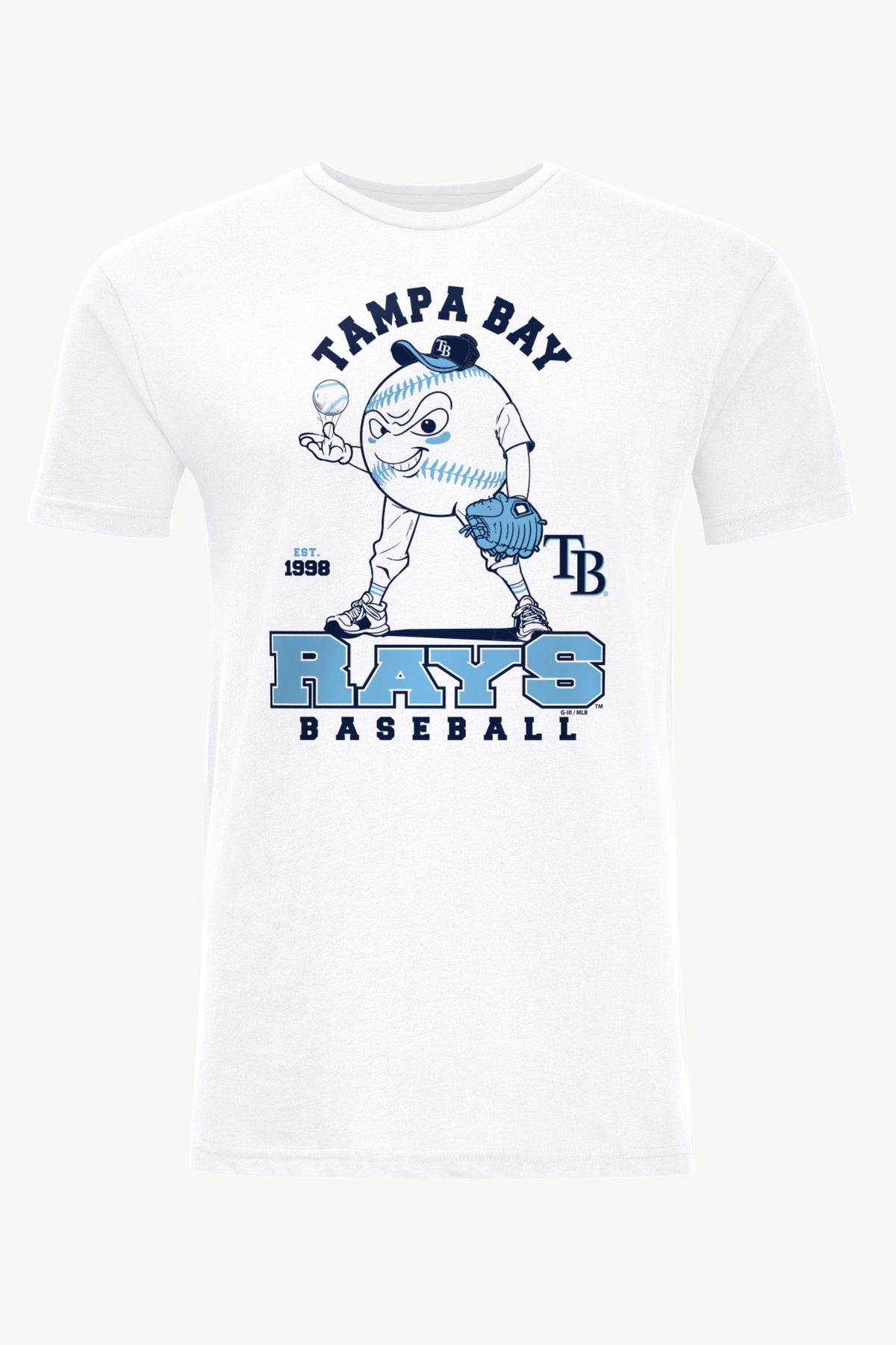 MENS TAMPA BAY RAYS BASEBALL CHARACTER SHORT SLEEVE T SHIRT