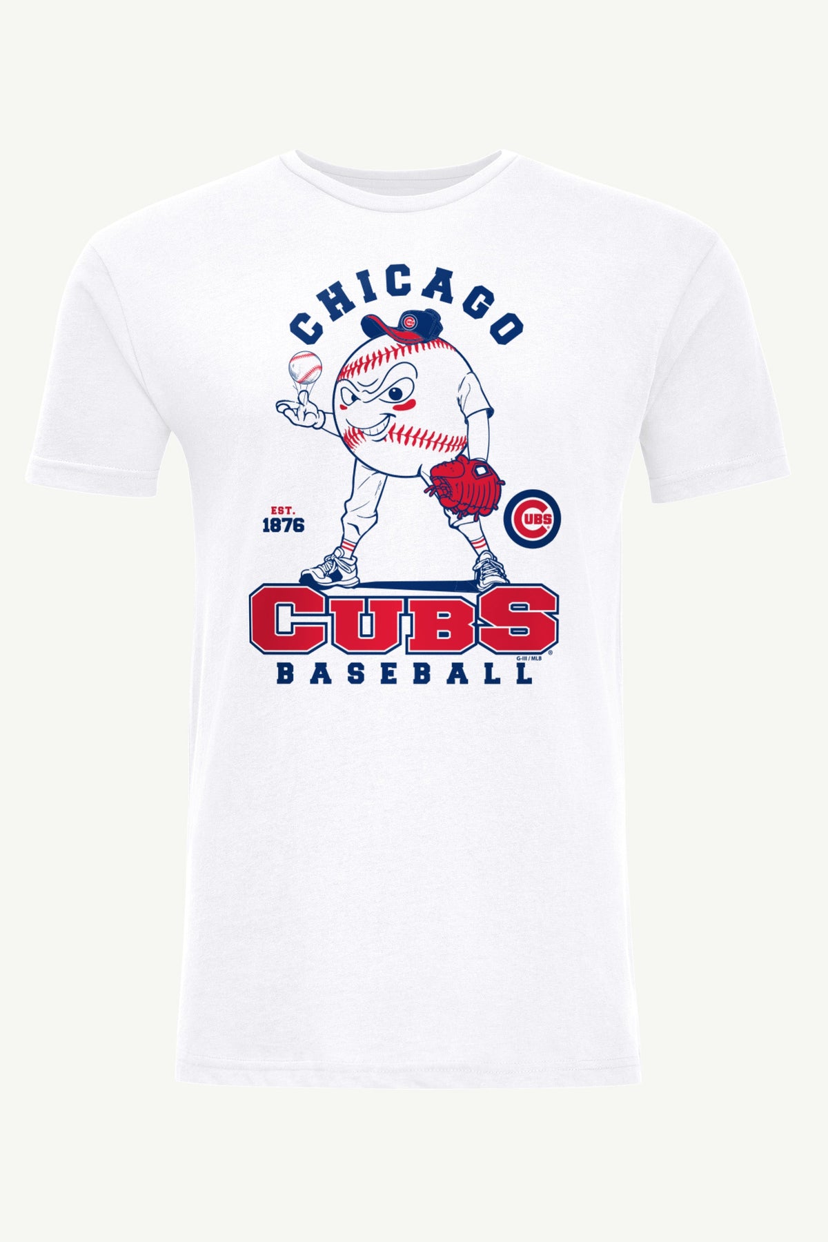 MENS CHICAGO CUBS BASEBALL CHARACTER SHORT SLEEVE T SHIRT