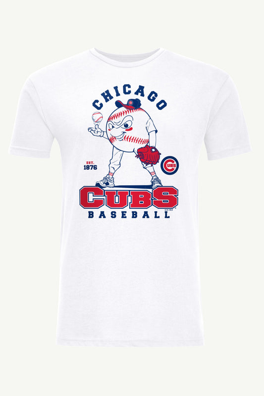 MENS CHICAGO CUBS BASEBALL CHARACTER SHORT SLEEVE T SHIRT