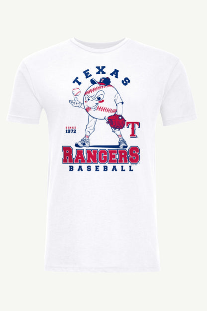 MENS TEXAS RANGERS BASEBALL CHARACTER SHORT SLEEVE T SHIRT
