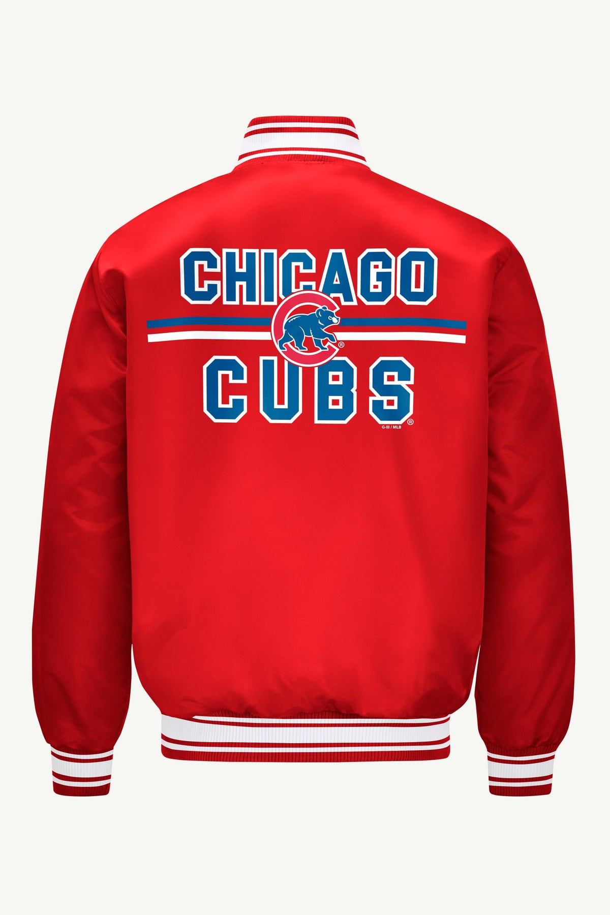 MENS CHICAGO CUBS SATIN VARSITY JACKET