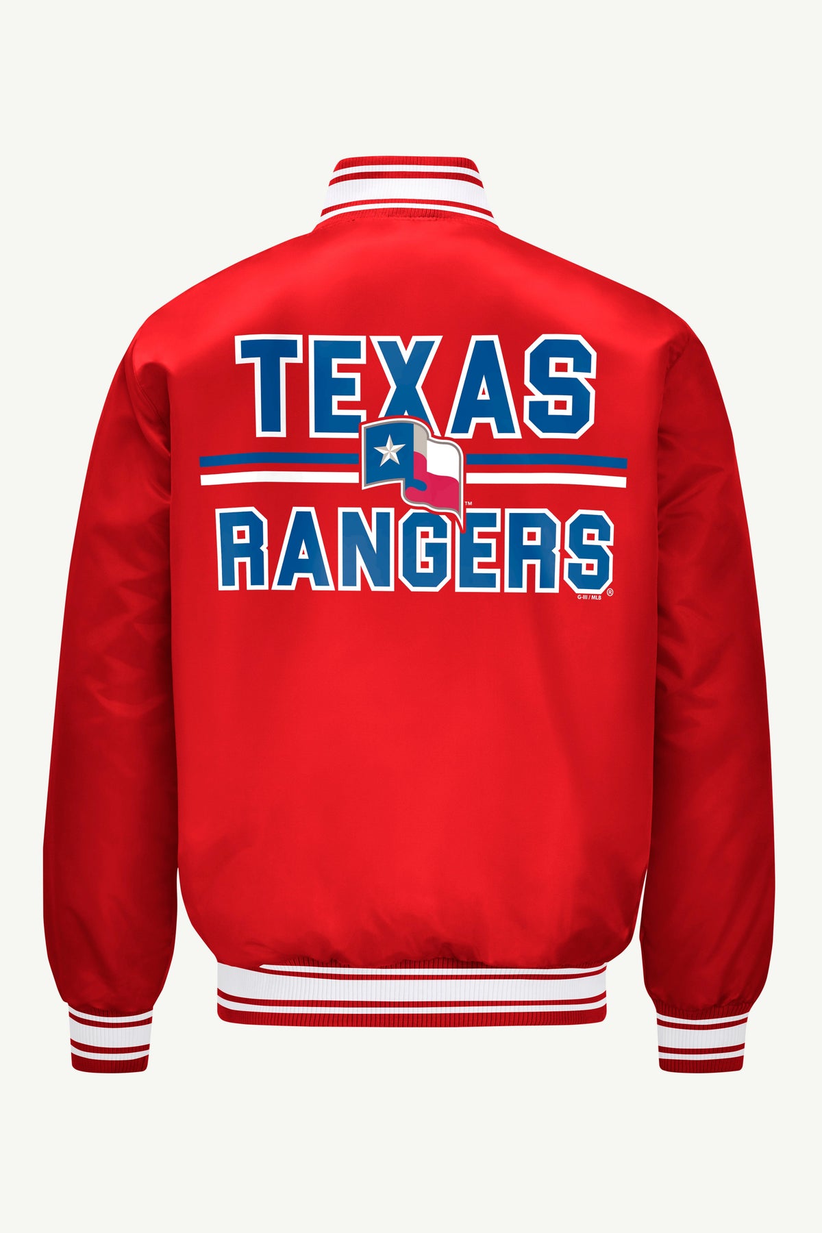 MENS TEXAS RANGERS SATIN VARSITY JACKET