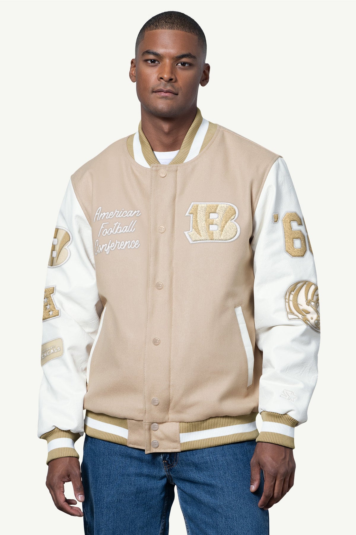 MENS CINCINNATI BENGALS VARSITY JACKET